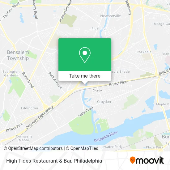 High Tides Restaurant & Bar map