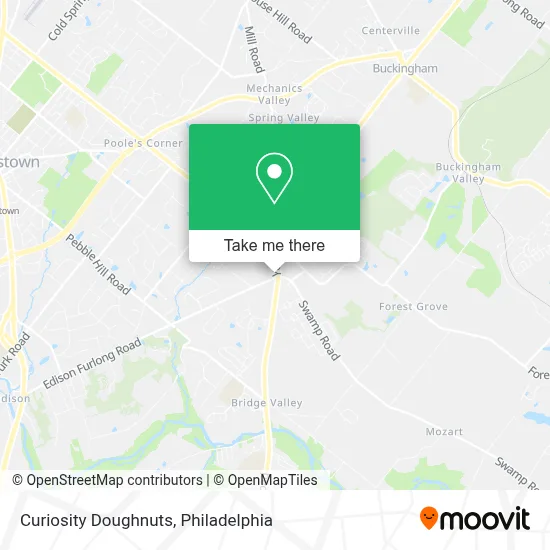 Curiosity Doughnuts map