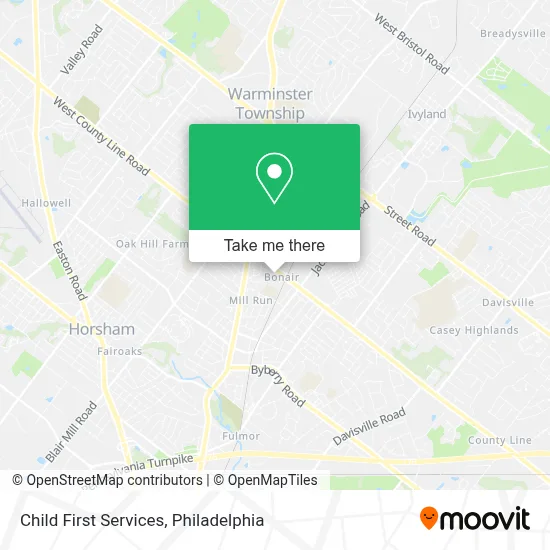 Child First Services map