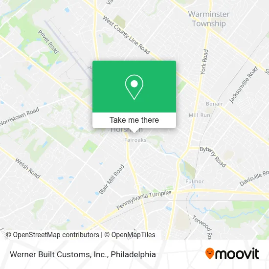 Werner Built Customs, Inc. map