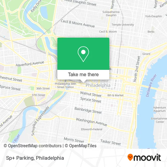 Sp+ Parking map
