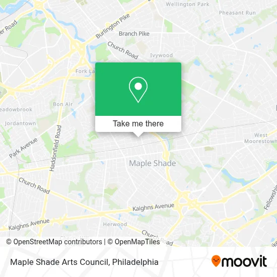 Maple Shade Arts Council map