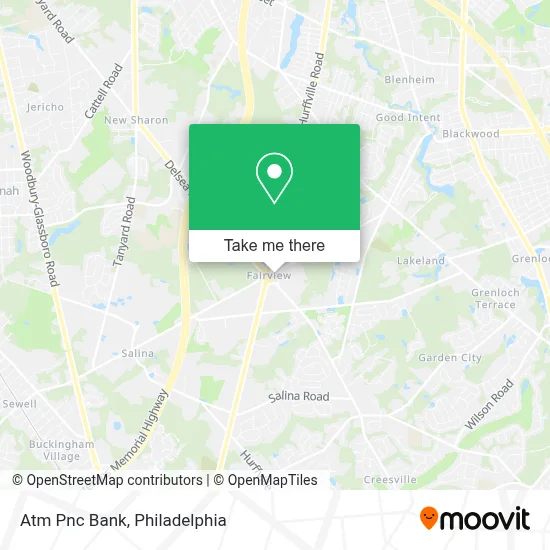 Atm Pnc Bank map