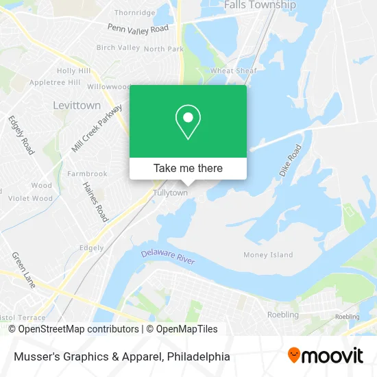 Musser's Graphics & Apparel map