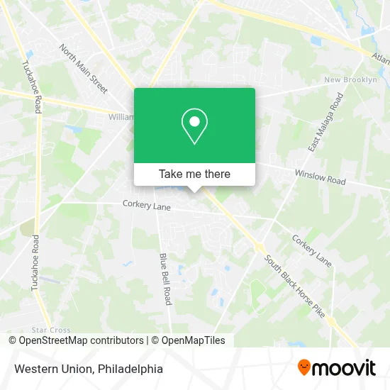 Western Union map