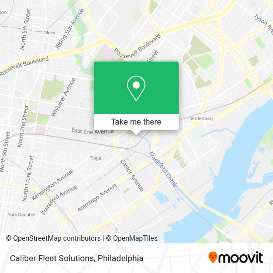 Caliber Fleet Solutions map