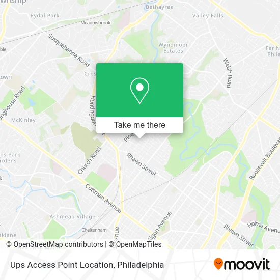 Ups Access Point Location map