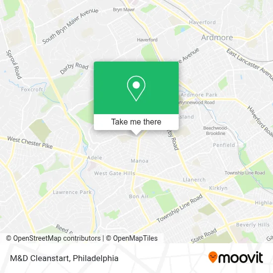 M&D Cleanstart map