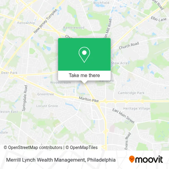 Merrill Lynch Wealth Management map