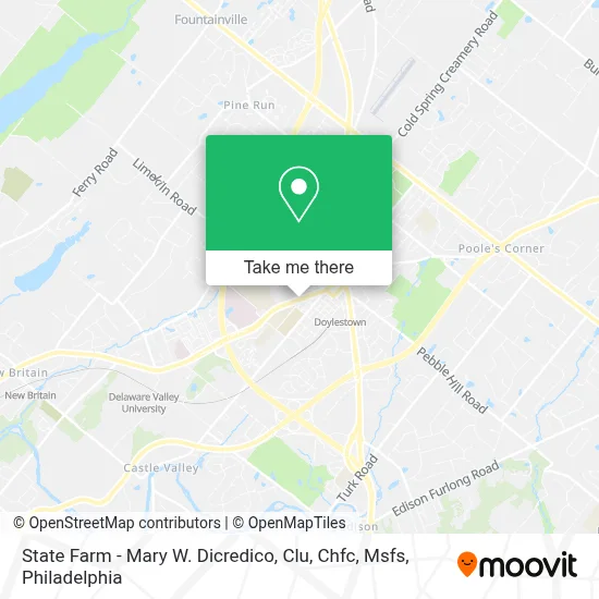 State Farm - Mary W. Dicredico, Clu, Chfc, Msfs map