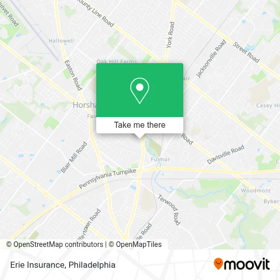 Erie Insurance map
