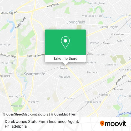 Derek Jones State Farm Insurance Agent map