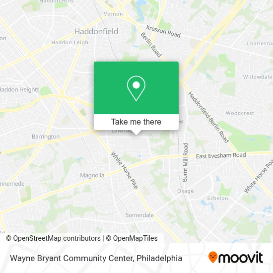 Wayne Bryant Community Center map