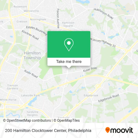 200 Hamilton Clocktower Center map