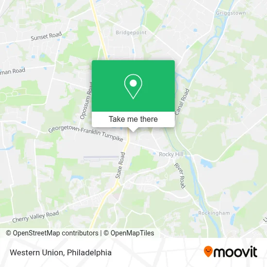 Western Union map