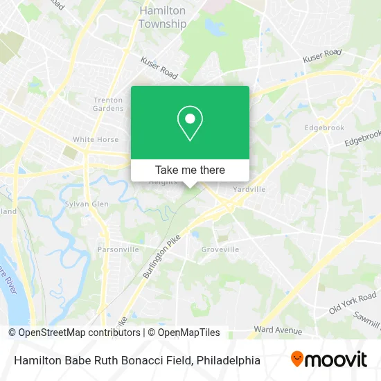 Hamilton Babe Ruth Bonacci Field map