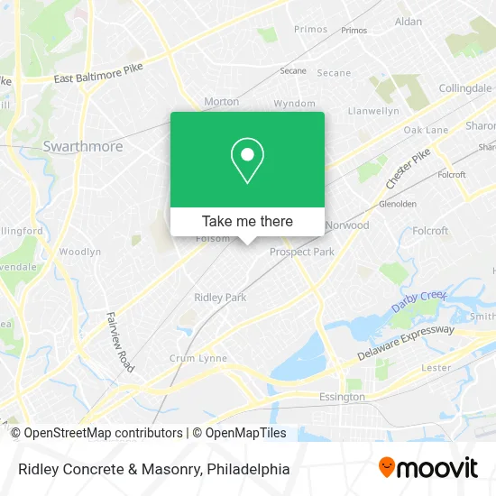 Ridley Concrete & Masonry map