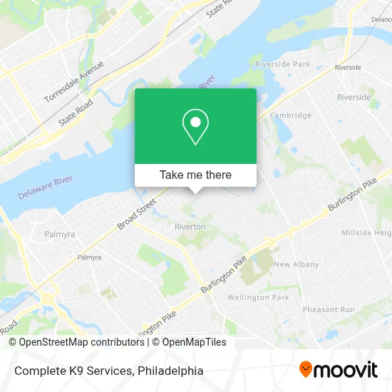 Complete K9 Services map