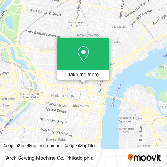 Arch Sewing Machine Co map