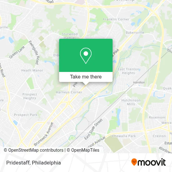 Pridestaff map