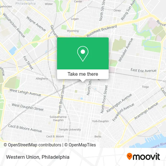 Western Union map