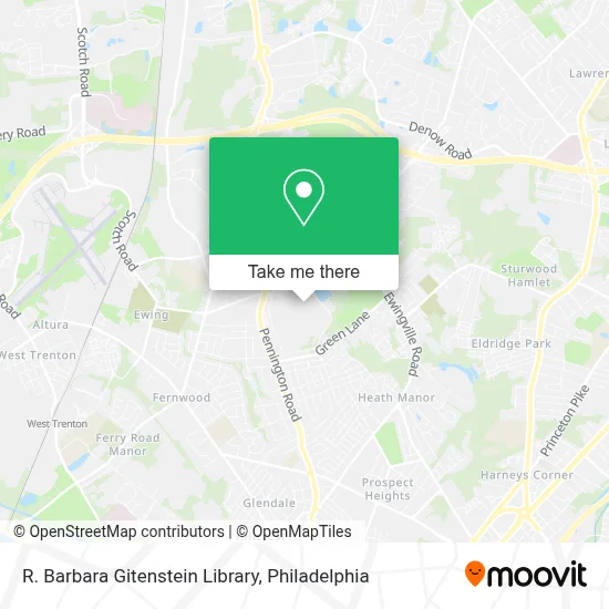 R. Barbara Gitenstein Library map