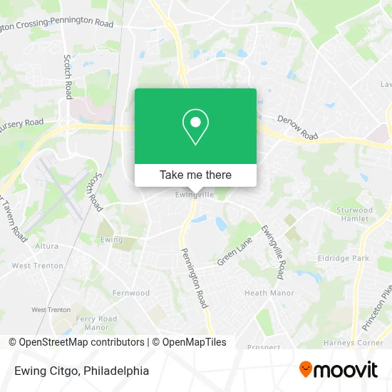 Ewing Citgo map
