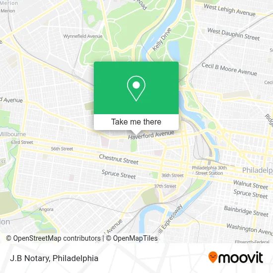 J.B Notary map