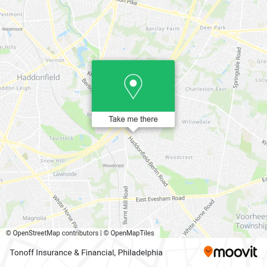 Tonoff Insurance & Financial map