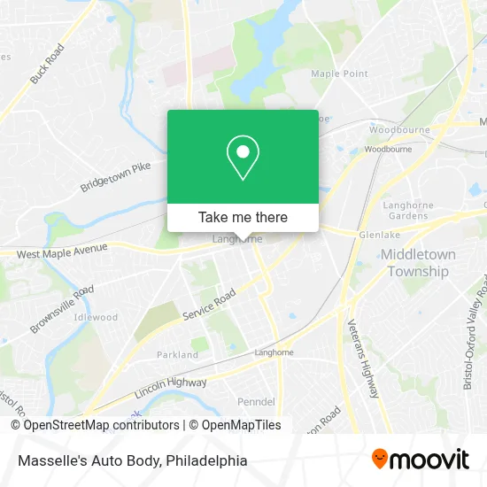 Masselle's Auto Body map
