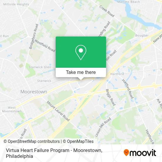 Virtua Heart Failure Program - Moorestown map