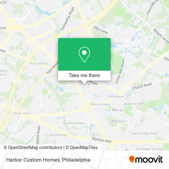 Harbor Custom Homes map