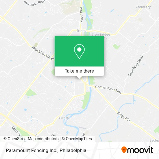 Paramount Fencing Inc. map