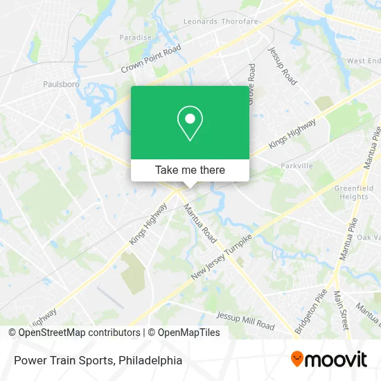 Power Train Sports map