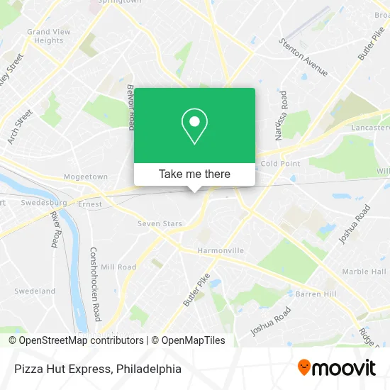 Pizza Hut Express map