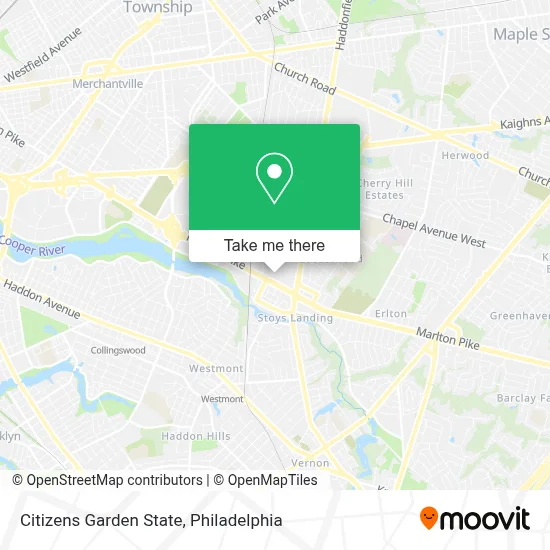 Citizens Garden State map
