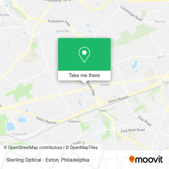 Sterling Optical - Exton map