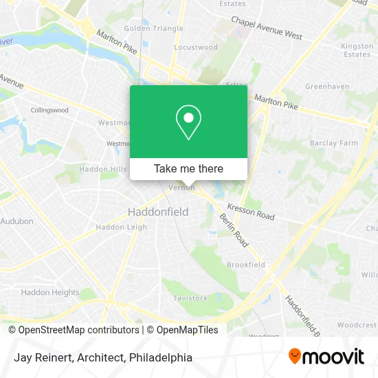 Jay Reinert, Architect map