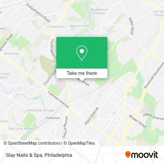 Slay Nails & Spa map