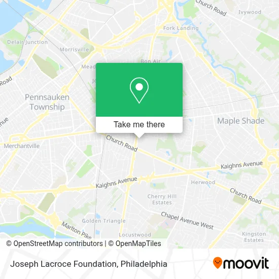 Joseph Lacroce Foundation map