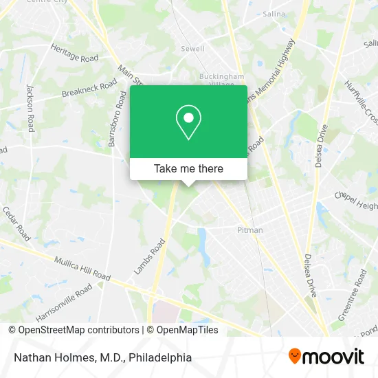 Nathan Holmes, M.D. map
