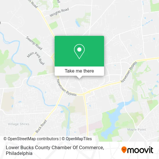 Lower Bucks County Chamber Of Commerce map