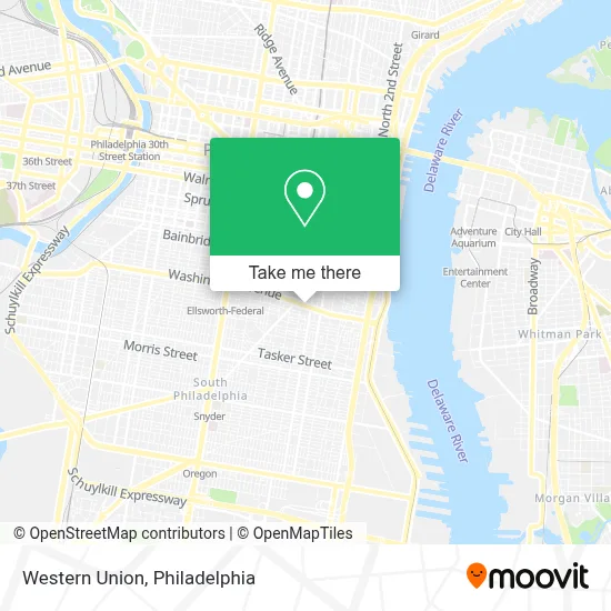 Western Union map