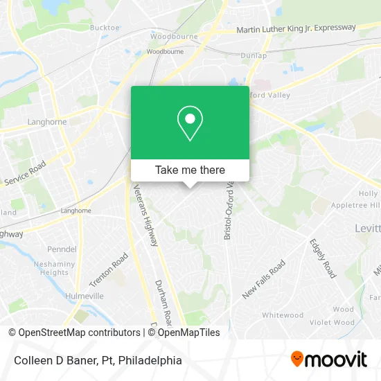 Colleen D Baner, Pt map