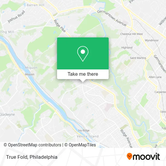 True Fold map