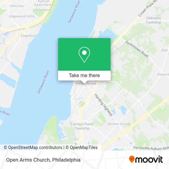Open Arms Church map