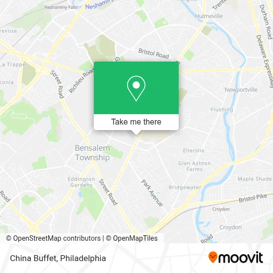 China Buffet map