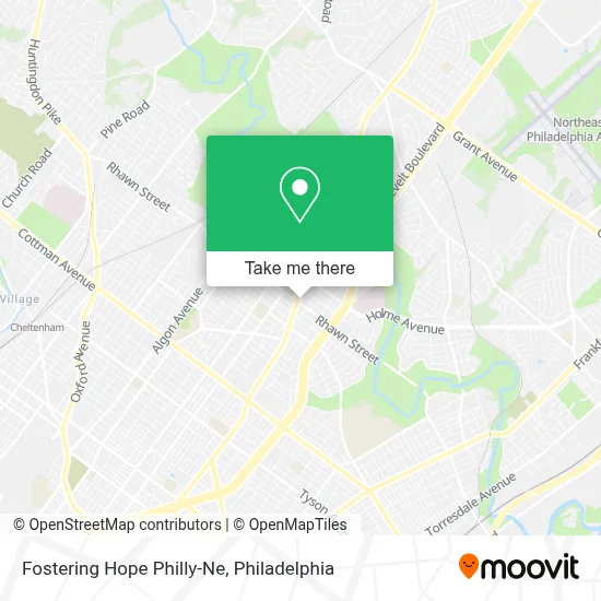 Fostering Hope Philly-Ne map