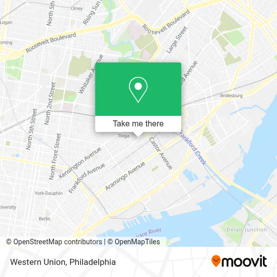 Western Union map