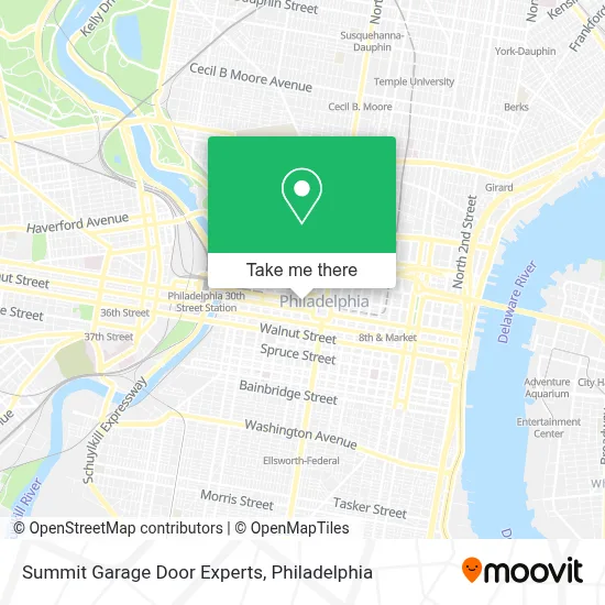 Summit Garage Door Experts map